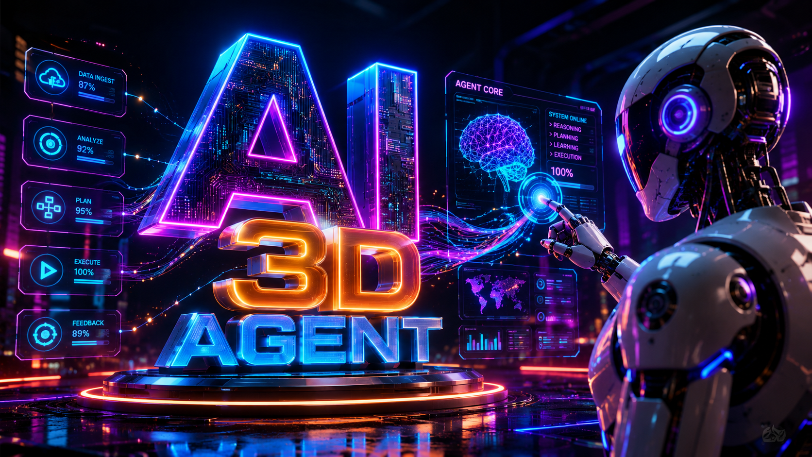 대화형 3D 생성과 라우팅을 위한 Neural4D AI 3D Agent