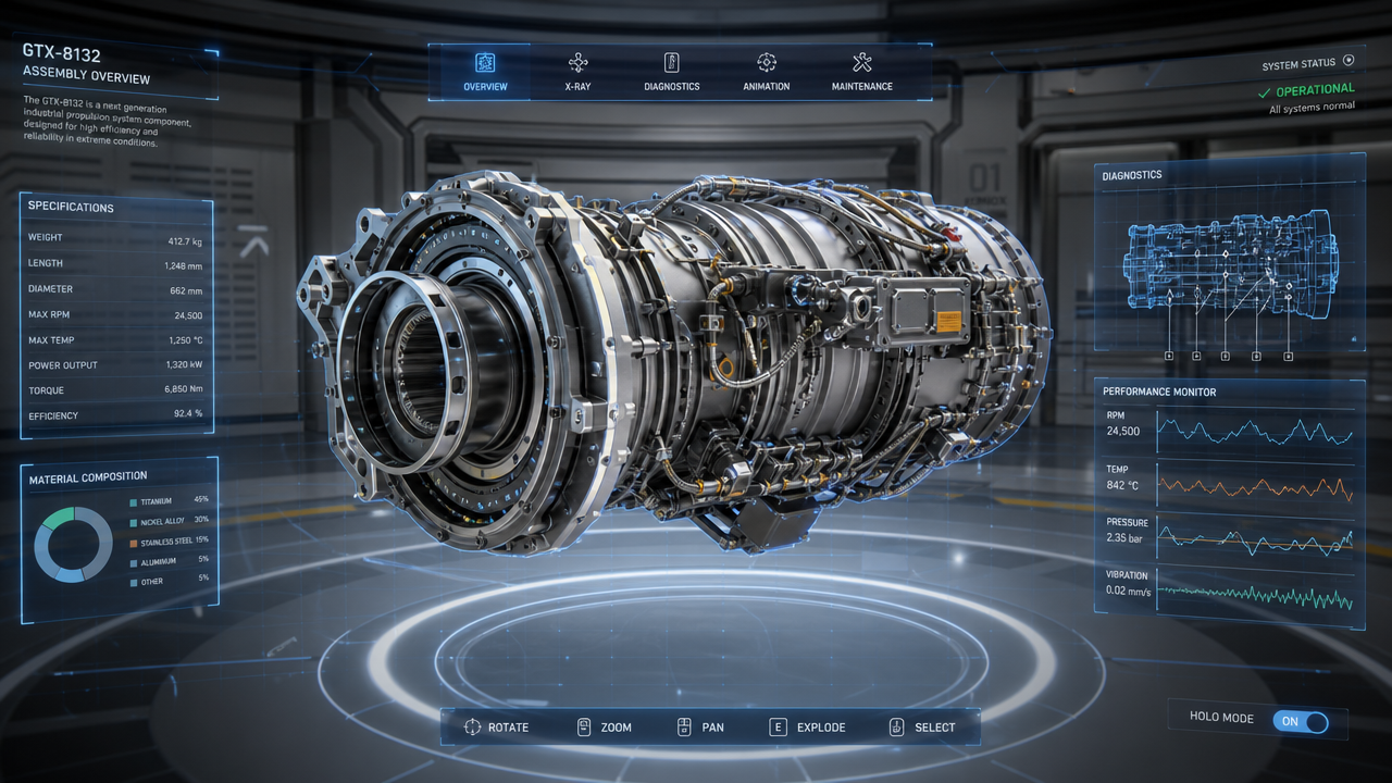 Direct3D-S2 engine performing volumetric 3D inference for spatial computing