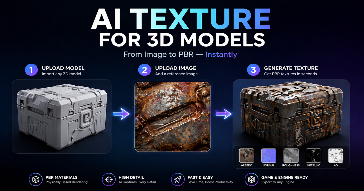 使用 Neural4D 在 3D 几何体上进行 AI 纹理合成与 PBR 融合