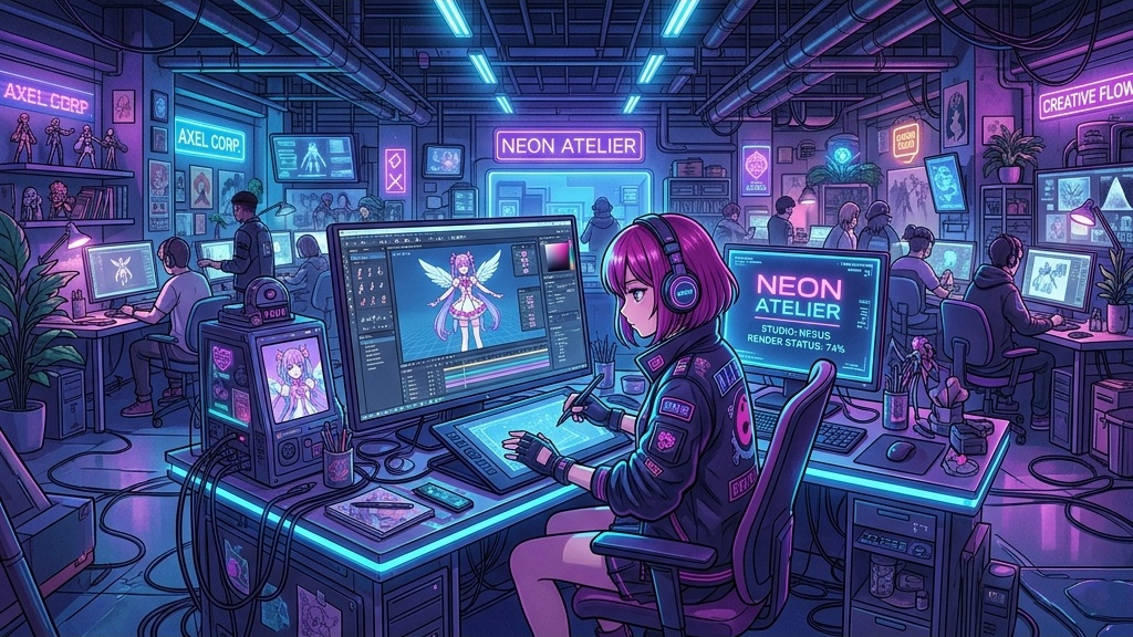 Prompt input for anime generation