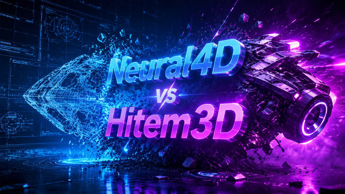 Neural4D vs Hitem3D（Hi3D）对比：Direct3D-S2 引擎与表面深度估算