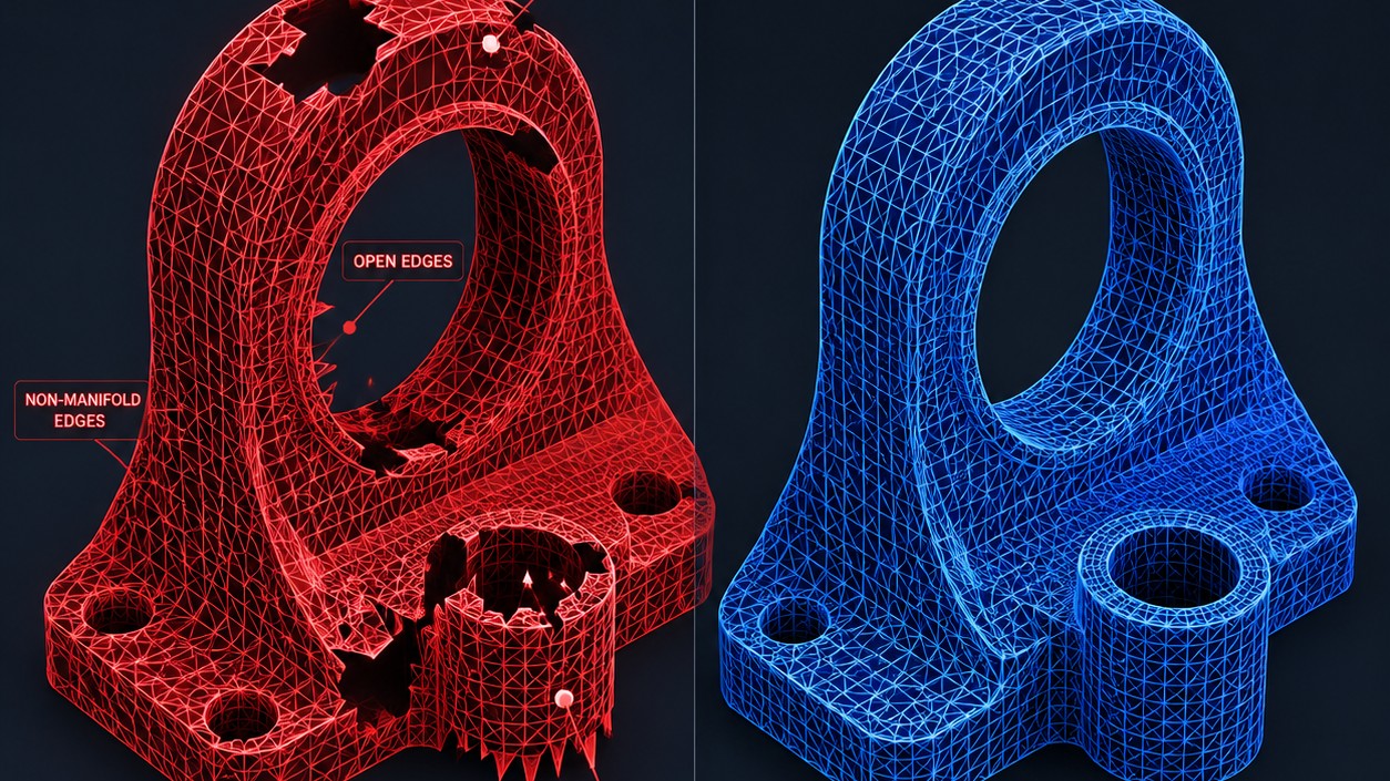 Comparaison entre des outils de modélisation manuelle complexes et la génération Neural4D en un clic