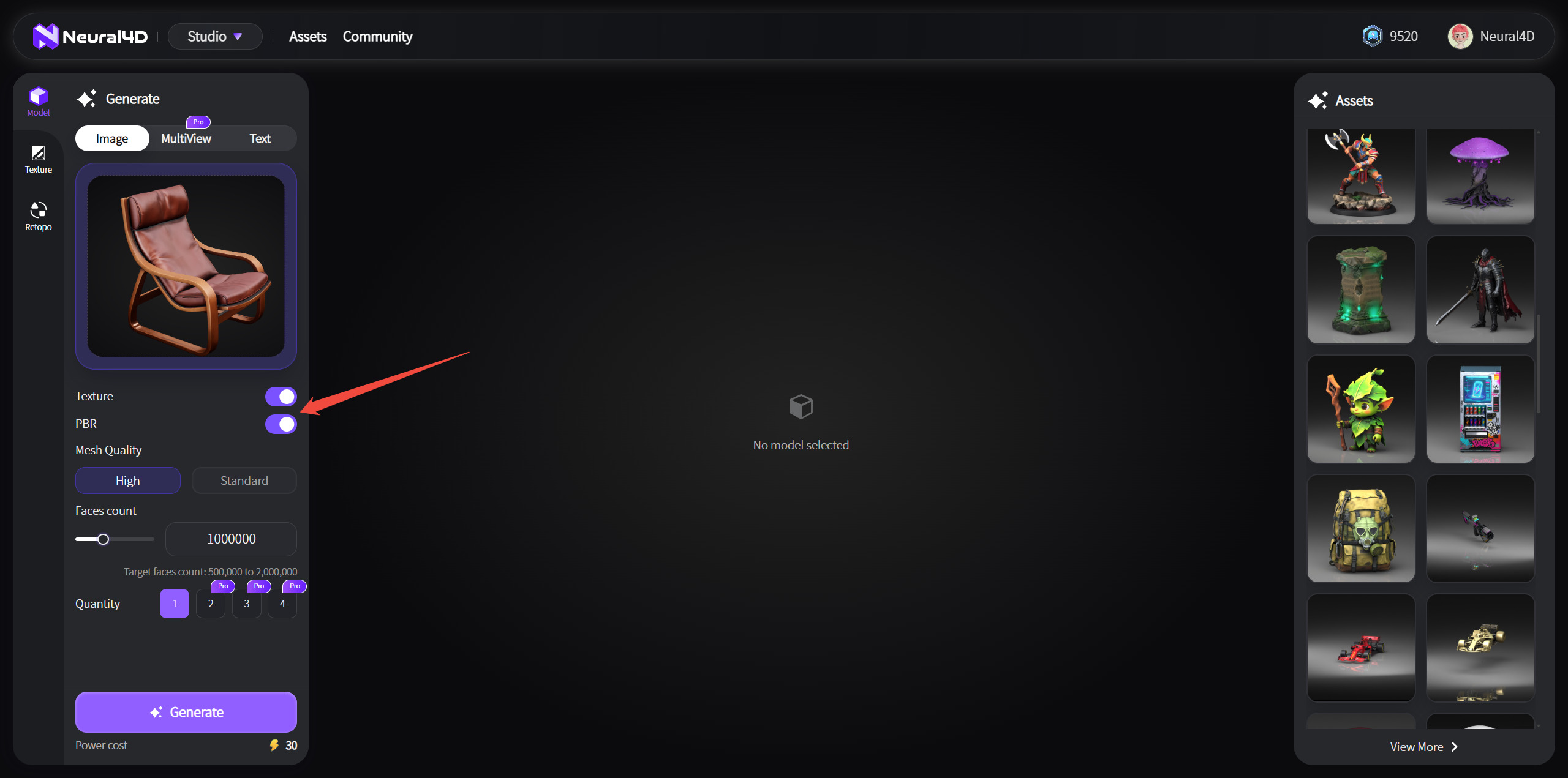 Step 3: Configure generation settings