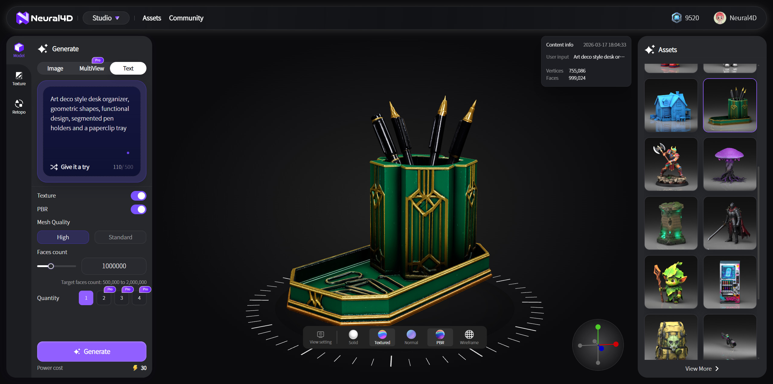 Step 4: Inspecting generated Text to 3D model