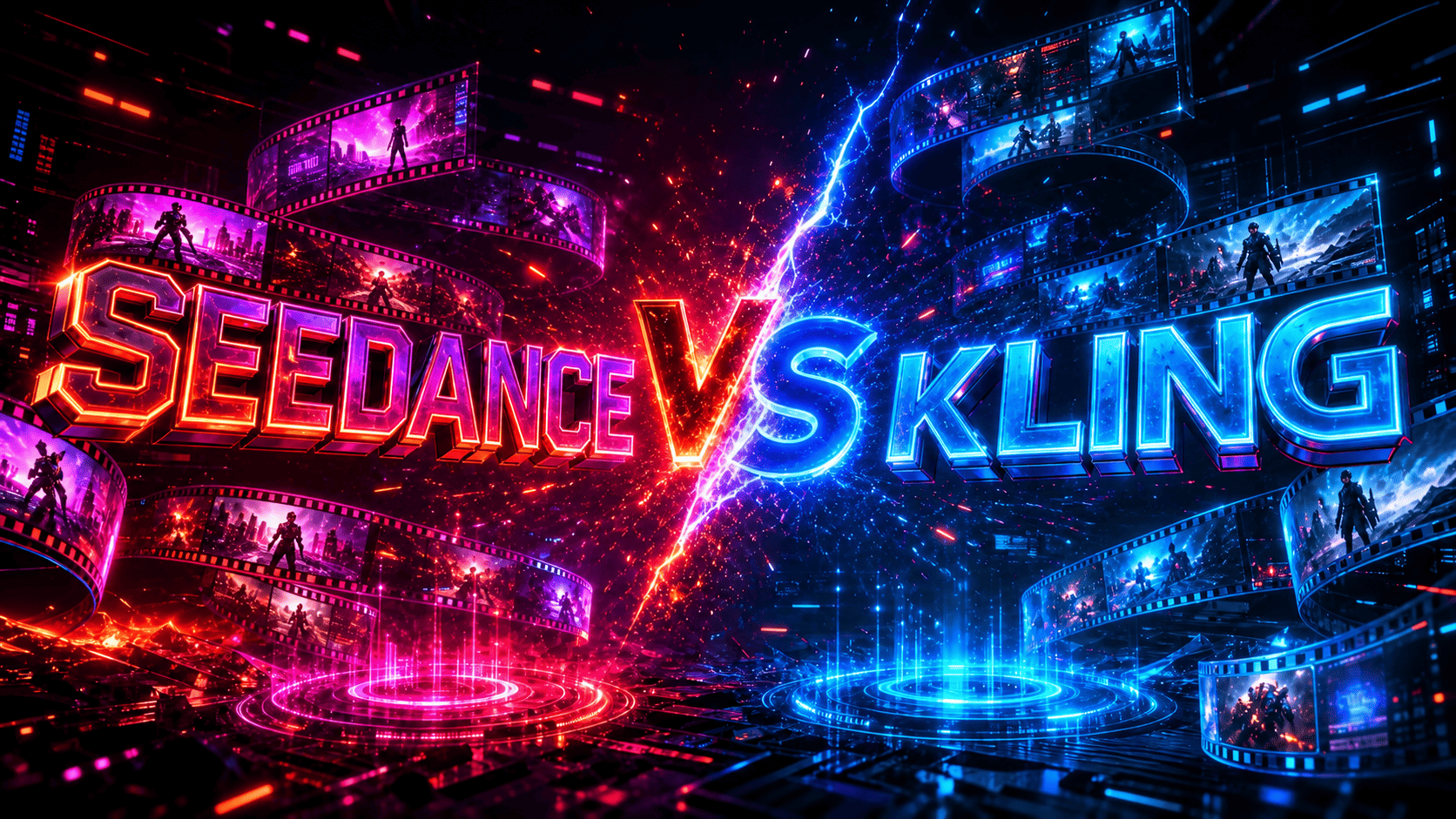 Comparação de vídeos com IA: Seedance e Kling