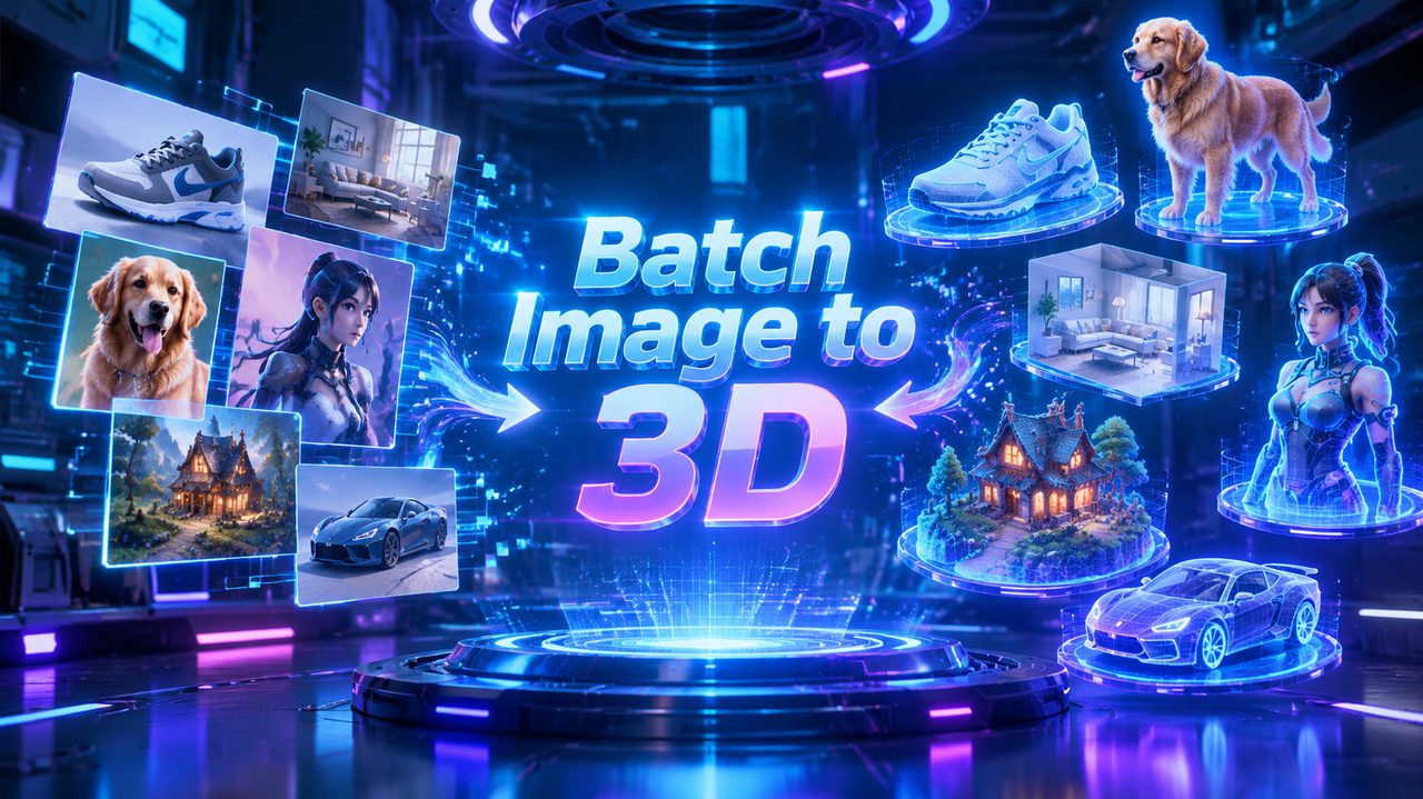 批量图片转 3D 生成演示