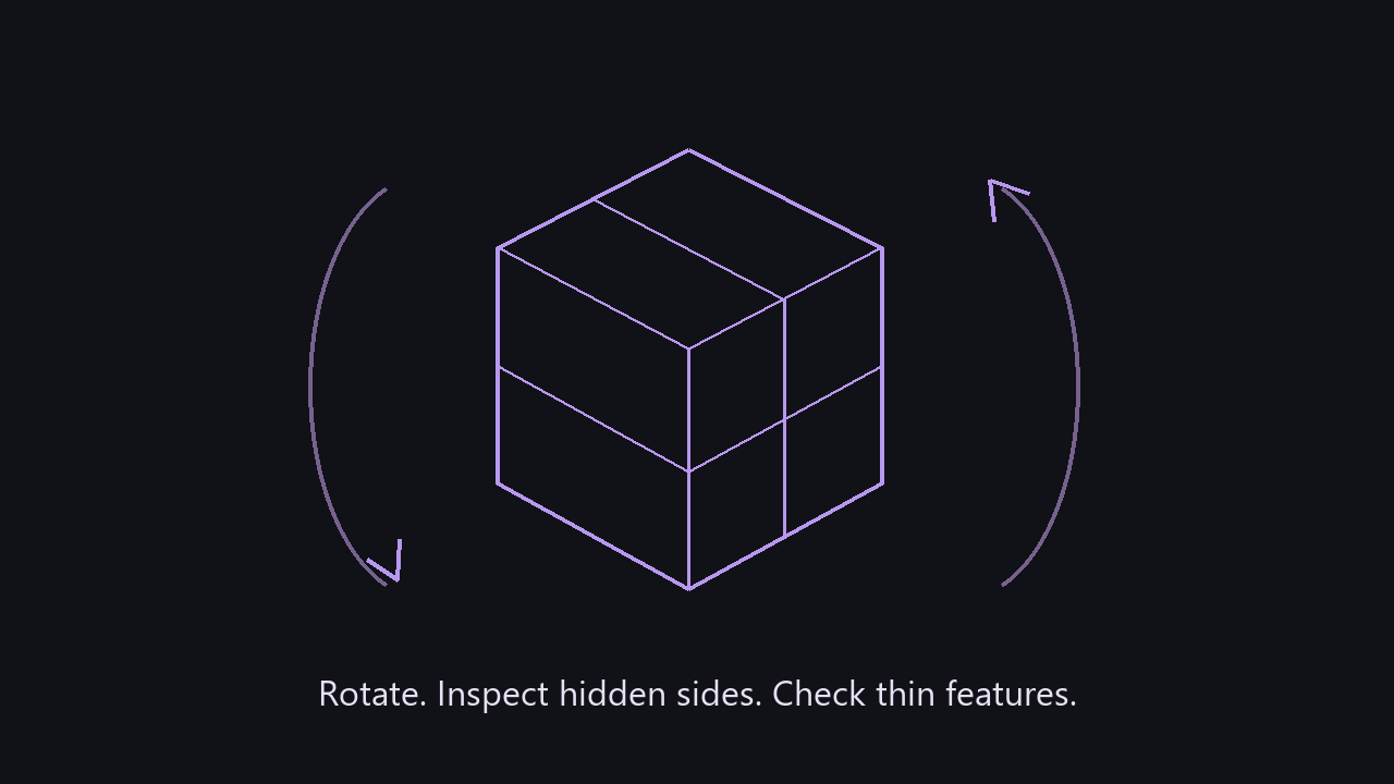 Model inspection workflow illustration