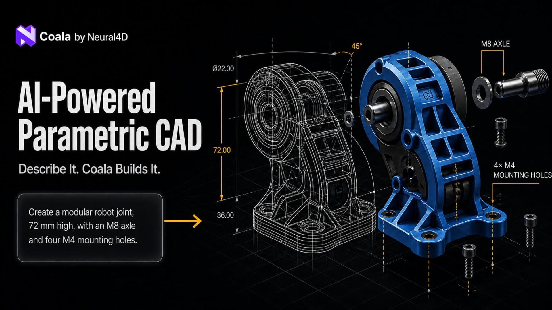 Coala Conversational CAD Agent 界面