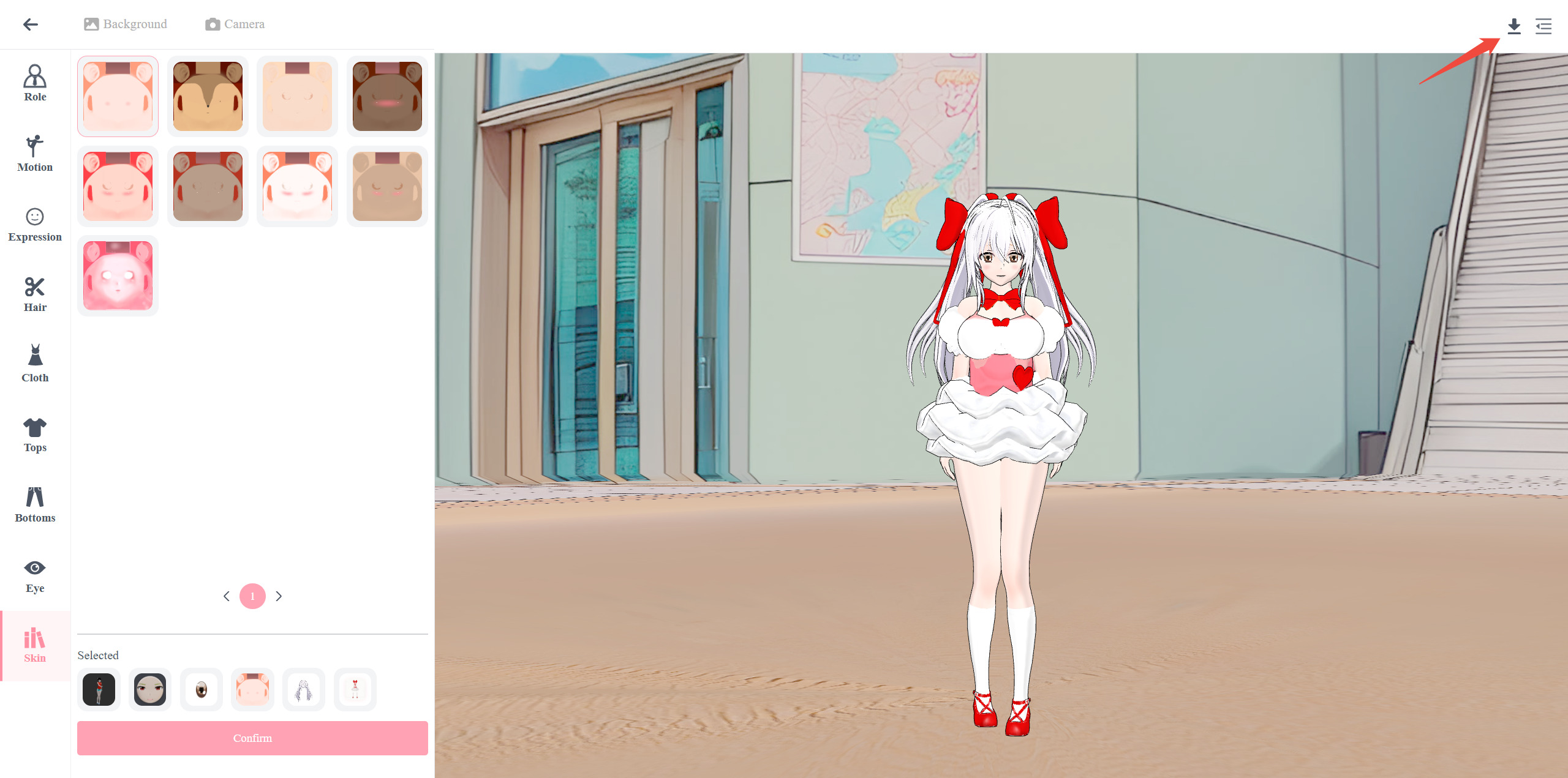 在 Neural4D AnimeArt 中完成、可导出的动漫 3D 角色